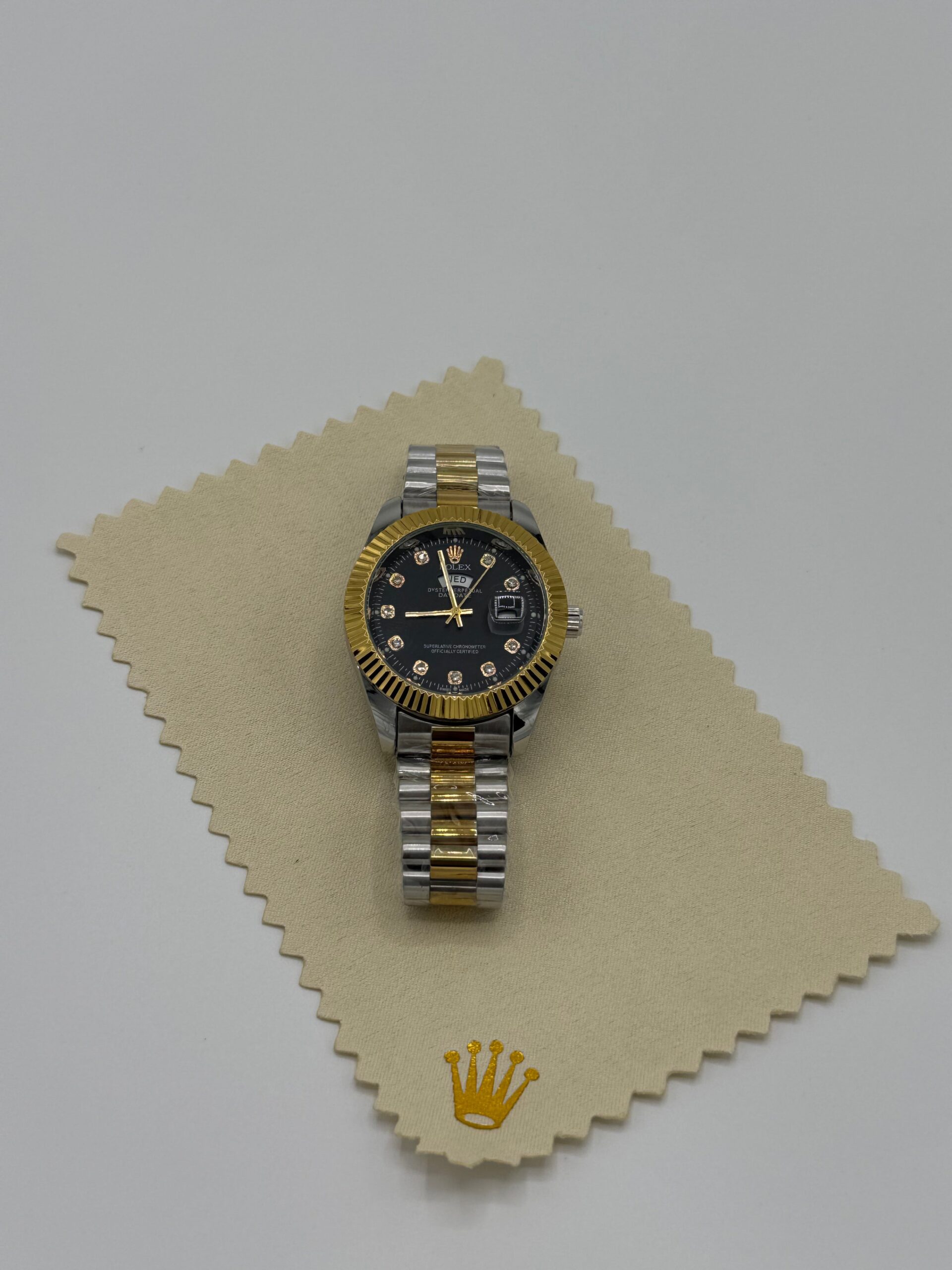 Rolex Luxury Two Tone Day-Date Watch with Simple Box - Image 4