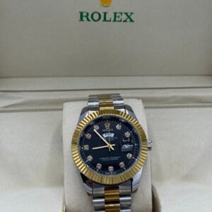 Rolex Luxury Two Tone Day-Date Watch with Simple Box